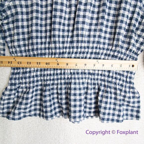New! Madewell Sophia Top in Textured Windowpane,‎ size S - Picture 10 of 16